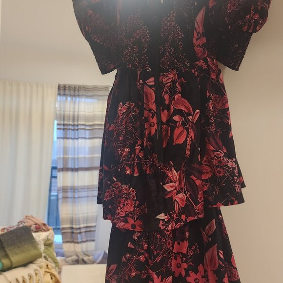 Alice + Olivia Pink and Black Floral Dress - Picture 5 of 5